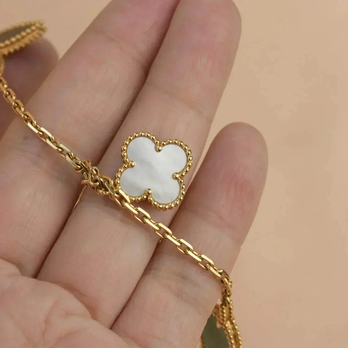[Elowen jewels ]ラッキースプリング 5モチーフ ゴールドブレスレット
