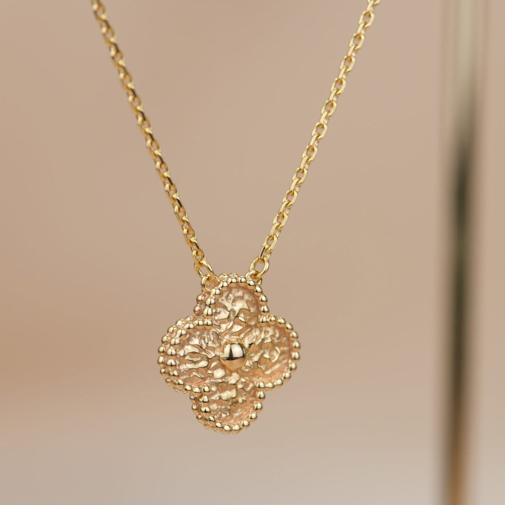 [Elowen jewels ]CLOVER 15MM  BRONZING NECKLACE