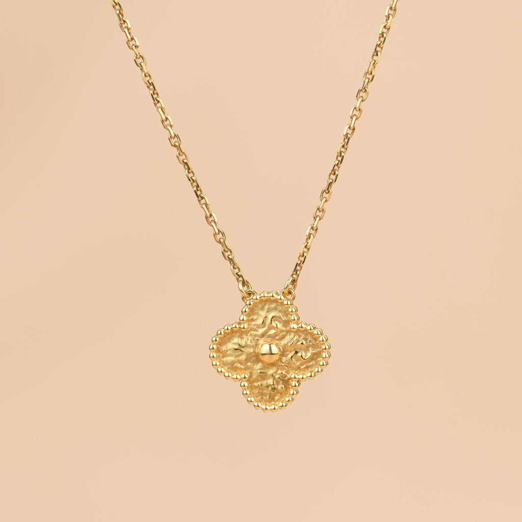 [Elowen jewels ]CLOVER 15MM  BRONZING NECKLACE