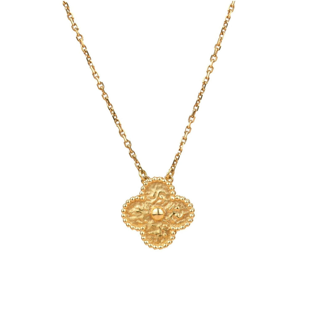 [Elowen jewels ]CLOVER 15MM  BRONZING NECKLACE