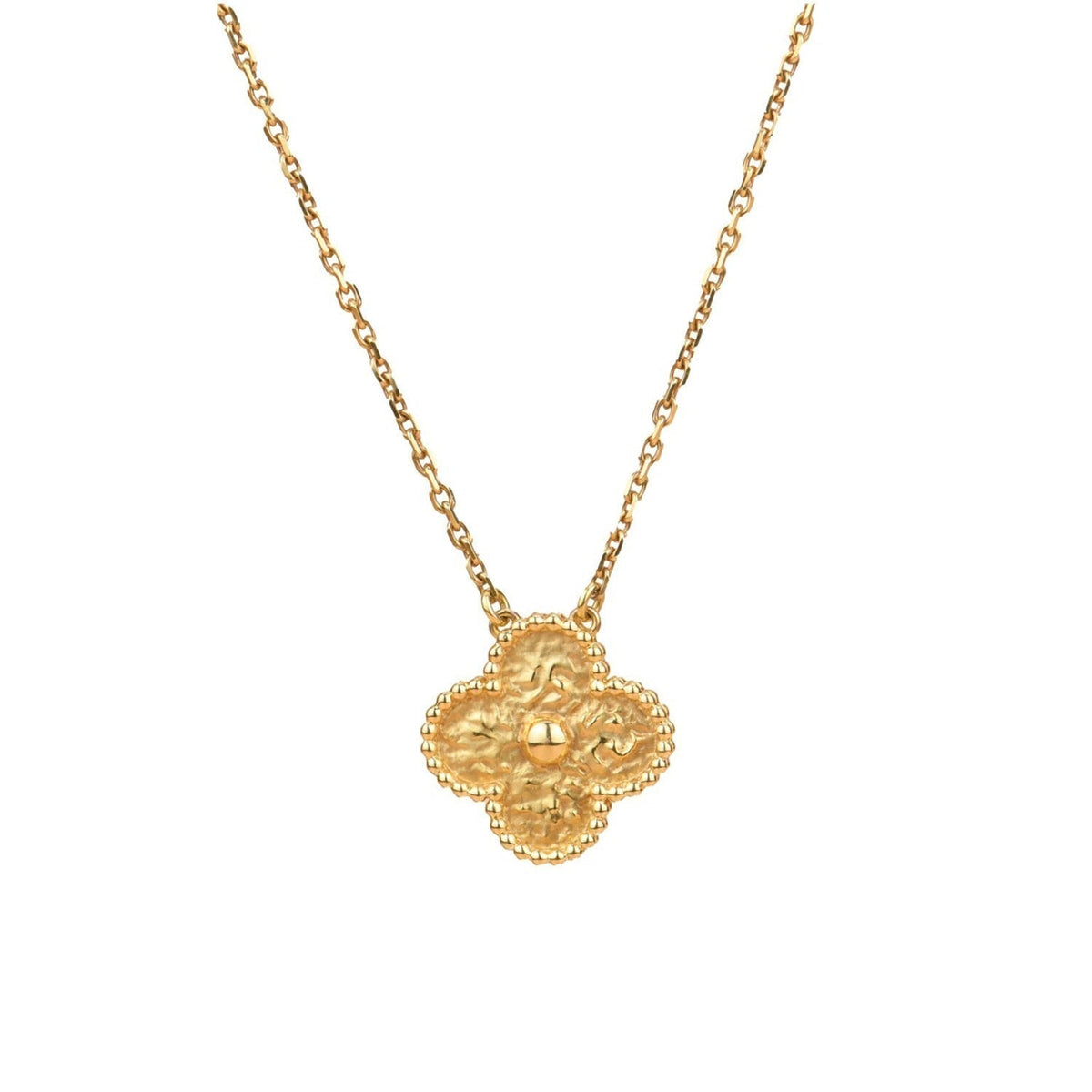 [Elowen jewels ]CLOVER 15MM  BRONZING NECKLACE