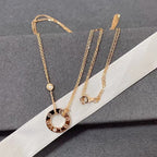 [Elowen jewels ]LOVE ネックレス 16MM 2ダイヤモンド
