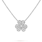 [Elowen jewels ]CLOVER DIAMOND NECKLACE SILVER