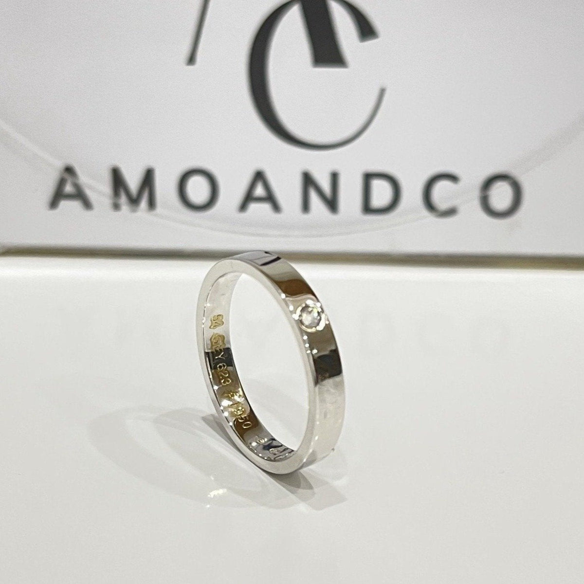 [Elowen jewels ]LOVE RING 4MM 1 DIAMANT