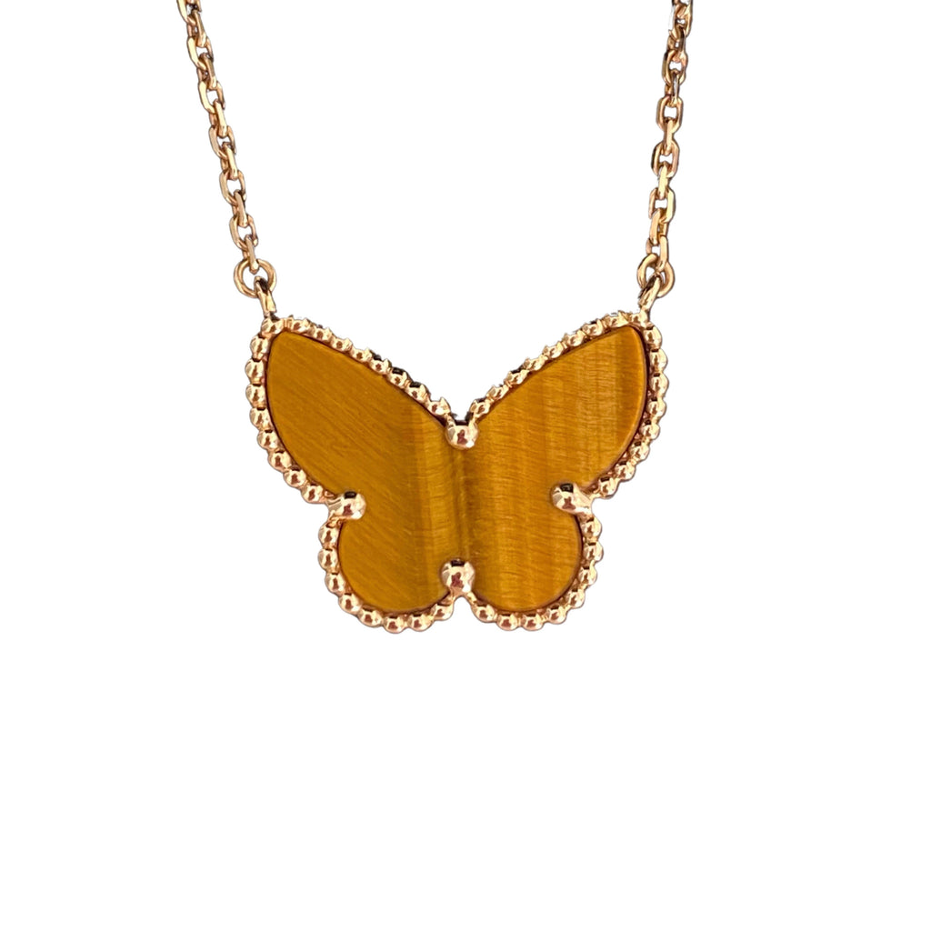 [Elowen jewels ] TIGERAUGE-SCHMETTERLINGSKETTE