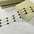 [Elowen jewels ]CLOVER 6 MOTIF  ONYXS BRACELET