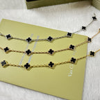 [Elowen jewels ]CLOVER 6 MOTIF  ONYXS BRACELET