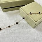 [Elowen jewels ]CLOVER 6 MOTIF  ONYXS BRACELET