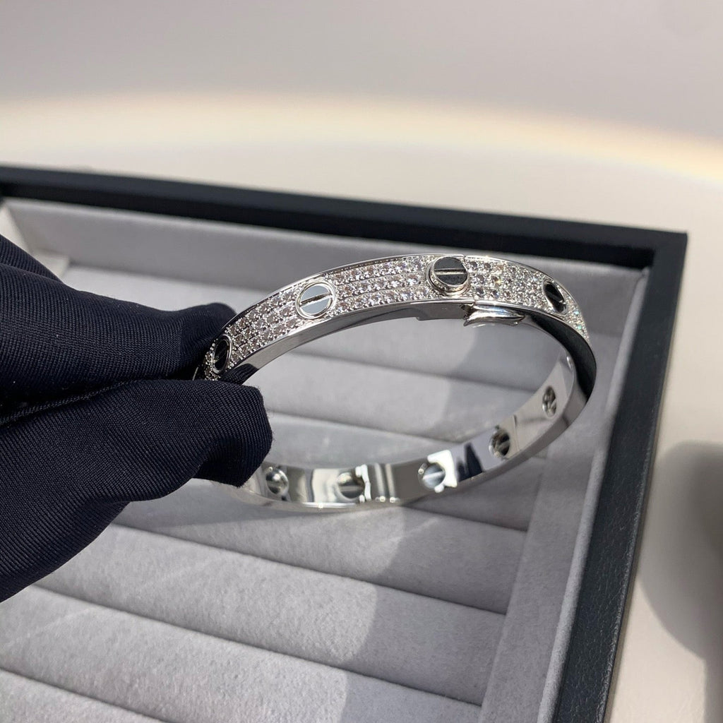 [Elowen jewels ]LOVE ARMBAND 6,1MM DIAMANTBESETZTE KERAMIK