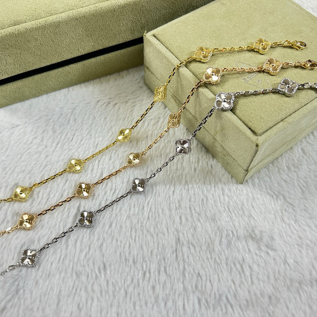 [Elowen jewels ]CLOVER 6 MOTIF DIAMOND BRACELET