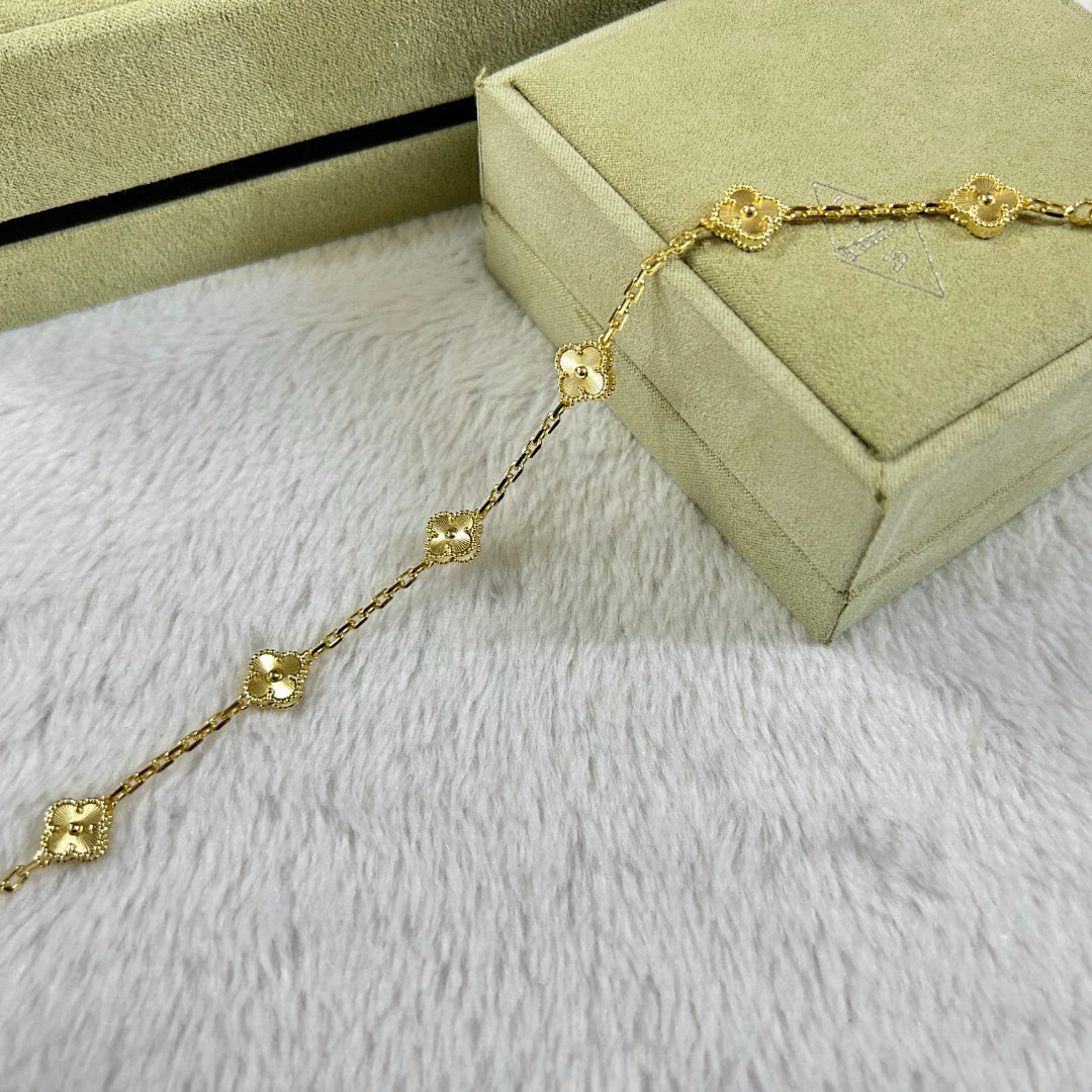 [Elowen jewels ]CLOVER 6 MOTIF DIAMOND BRACELET