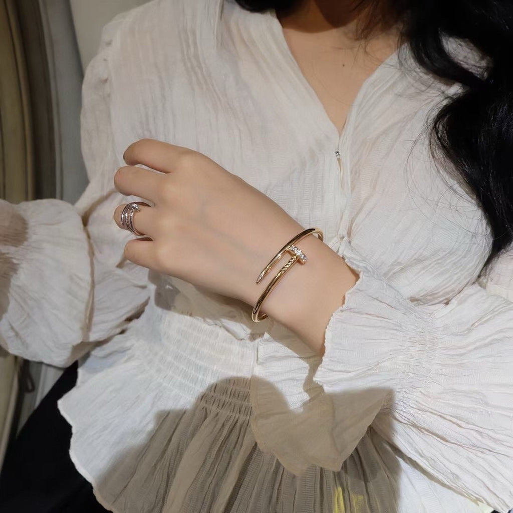 [Elowen jewels ]JUSTE BRACELET 3.5MM DIAMONDS