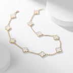 {
"Elowen jewels": "Elowen Schmuck",
"CLOVER 10 MOTIFS WHITE MOTHER OF PEARL NECKLACE": "KLEEBLATT 10-MOTIV-HALSKETTE AUS WEISSEM PERLMUTT"
}