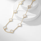 {
"Elowen jewels": "Elowen Schmuck",
"CLOVER 10 MOTIFS WHITE MOTHER OF PEARL NECKLACE": "KLEEBLATT 10-MOTIV-HALSKETTE AUS WEISSEM PERLMUTT"
}