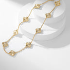 [Elowen jewels ]CLOVER 10-MOTIV LASERKETTE