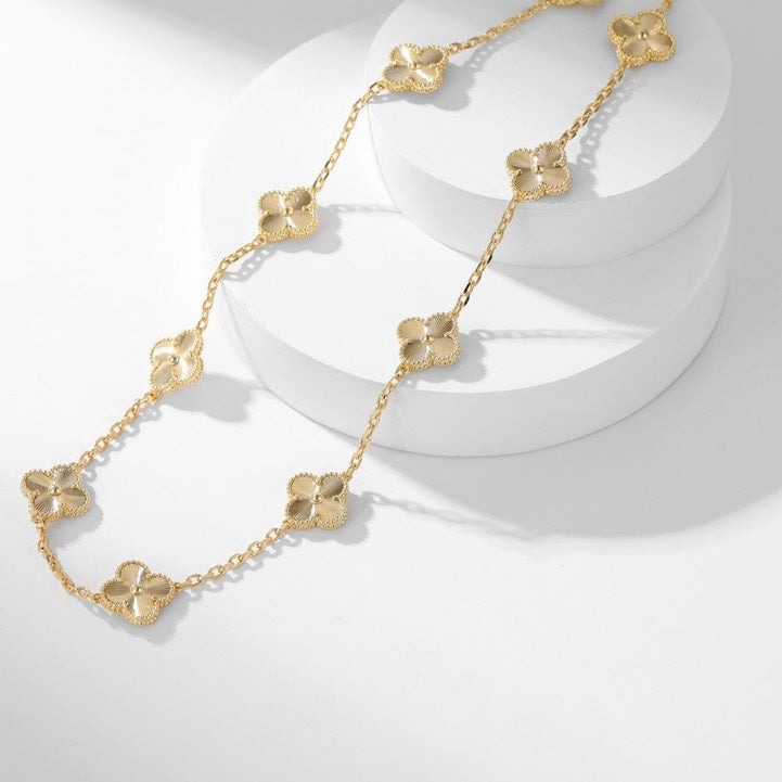 [Elowen jewels ]CLOVER 10-MOTIV LASERKETTE