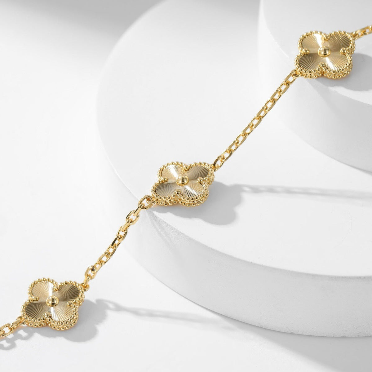 [Elowen jewels ]CLOVER 10-MOTIV LASERKETTE