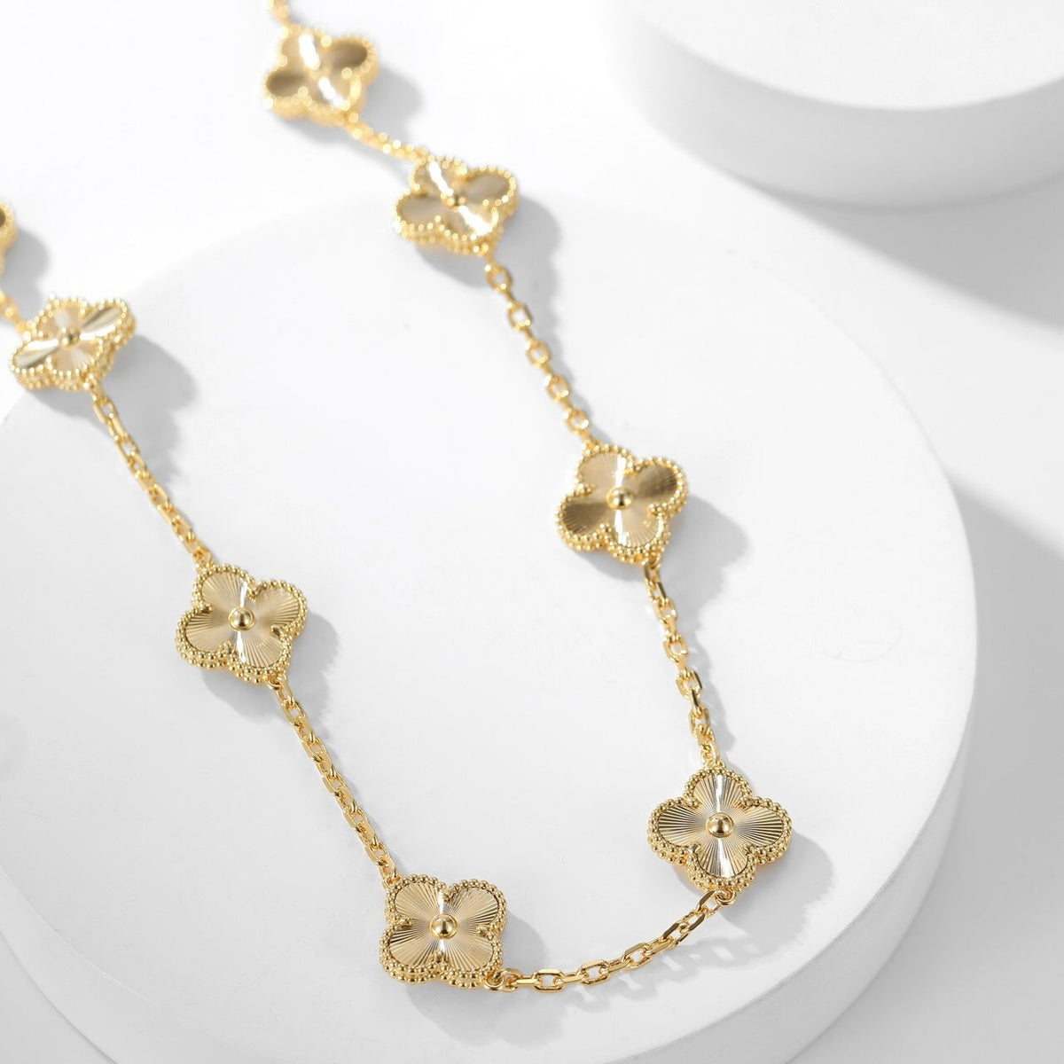 [Elowen jewels ]CLOVER 10-MOTIV LASERKETTE