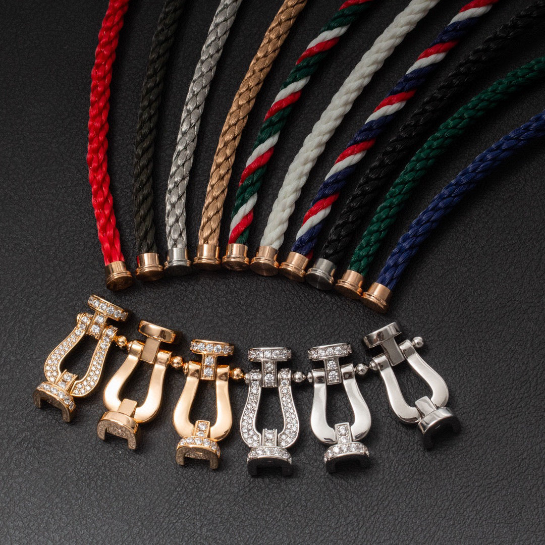 [Elowen Jewels]FORCE LARGE HORSESHOE FULL DIAMOND BRACELET GOLD