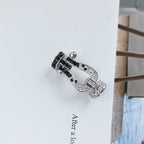 [Elowen jewels ]FORCE LARGE HORSESHOE BLACK WHITE DIAMOND BRACELET ROSE GOLD