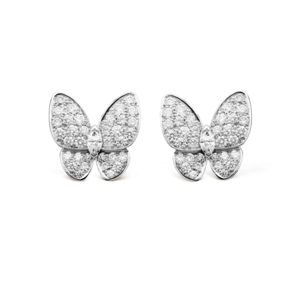 [Elowen jewels ]BUTTERFLY ALL DIAMOND EARRINGS