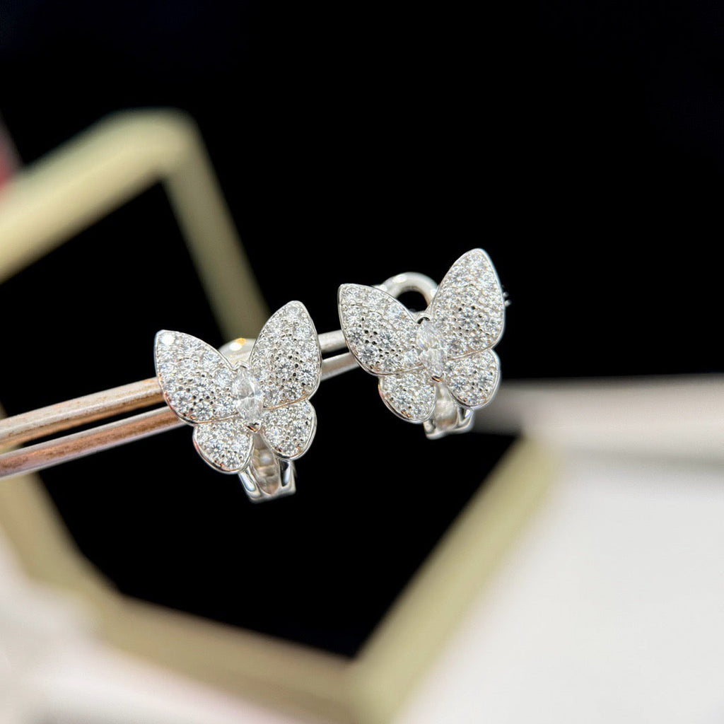 [Elowen jewels ]BUTTERFLY ALL DIAMOND EARRINGS