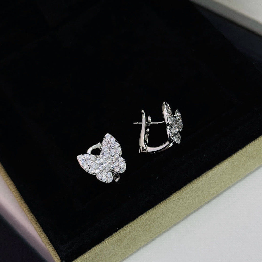 [Elowen jewels ]BUTTERFLY ALL DIAMOND EARRINGS