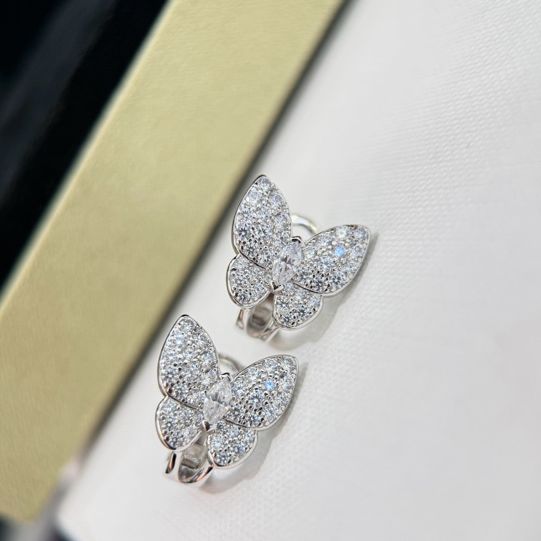 [Elowen jewels ]BUTTERFLY ALL DIAMOND EARRINGS