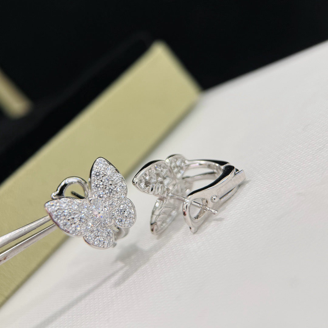 [Elowen jewels ]BUTTERFLY ALL DIAMOND EARRINGS
