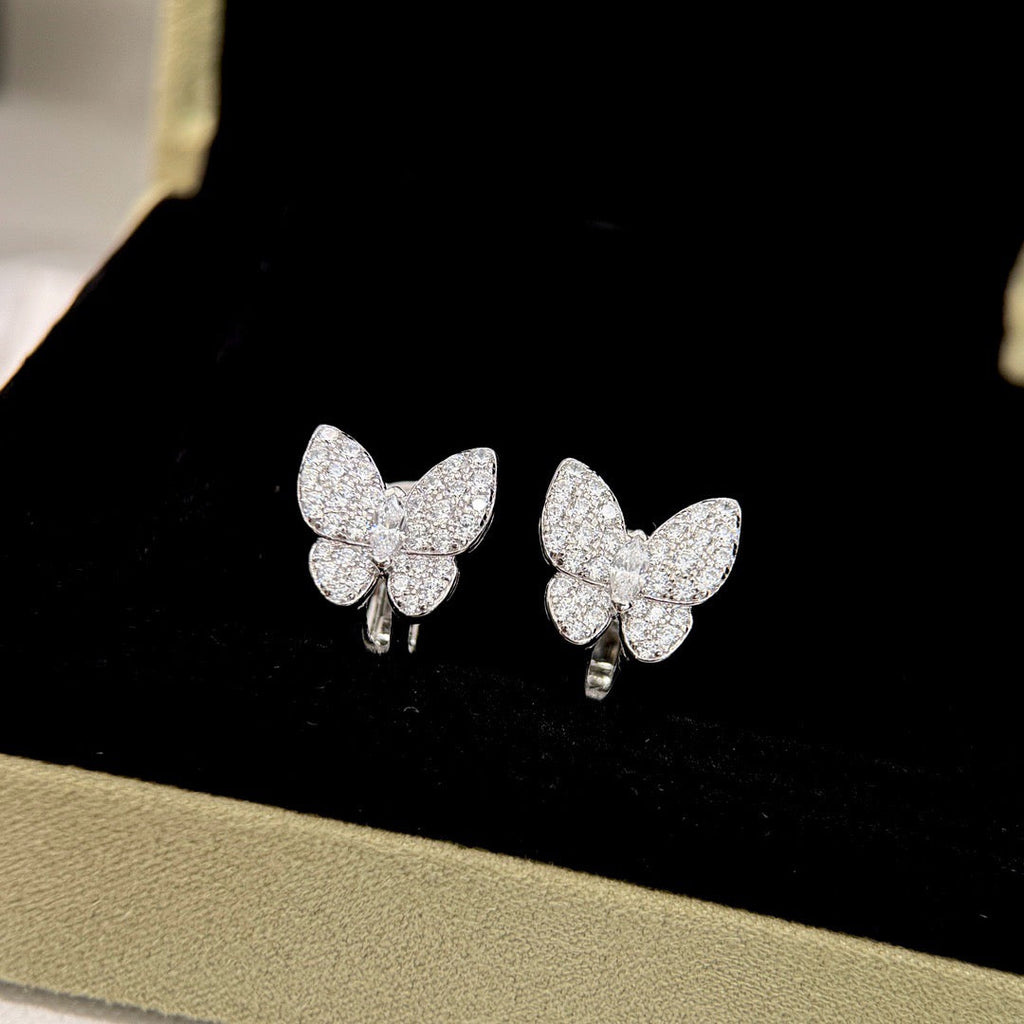 [Elowen jewels ]BUTTERFLY ALL DIAMOND EARRINGS
