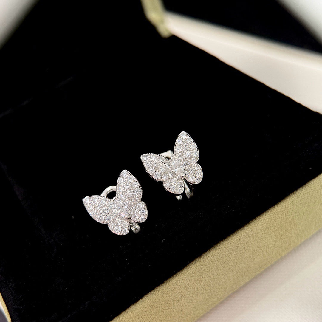 [Elowen jewels ]BUTTERFLY ALL DIAMOND EARRINGS