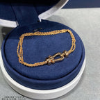 [Elowen jewels ]FORCE SMALL HORSESHOE  DIAMOND CHAIN ROPE BRACELET