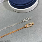 [Elowen jewels ]FORCE SMALL HORSESHOE  DIAMOND CHAIN ROPE BRACELET