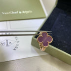 [Elowen jewels ]KLEEBLATT-RING VIOLETT