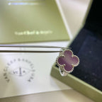 [Elowen jewels ]KLEEBLATT-RING VIOLETT