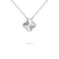 [Elowen jewels ]CLOVER 15MM LASER NECKLACE SILVER