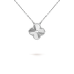 [Elowen jewels ]CLOVER 15MM LASER NECKLACE SILVER