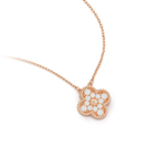 [Elowen jewels ]クローバー 15mm ダイヤモンド シングルフラワー ネックレス