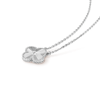 [Elowen jewels ]CLOVER 15MM LASER NECKLACE SILVER