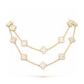 [Elowen jewels ]CLOVER 20 MOTIFS WHITE MOP NECKLACE