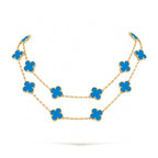 [Elowen jewels ]CLOVER 20モチーフ ブルーアゲート ゴールド