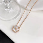 [Elowen jewels ]LUCKY  WHITE MOP  PLUM BLOSSOM NECKLACE
