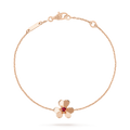 [Elowen jewels ]FRIVOLE GOLD FLOWER PINK MALACHITE BRACELET