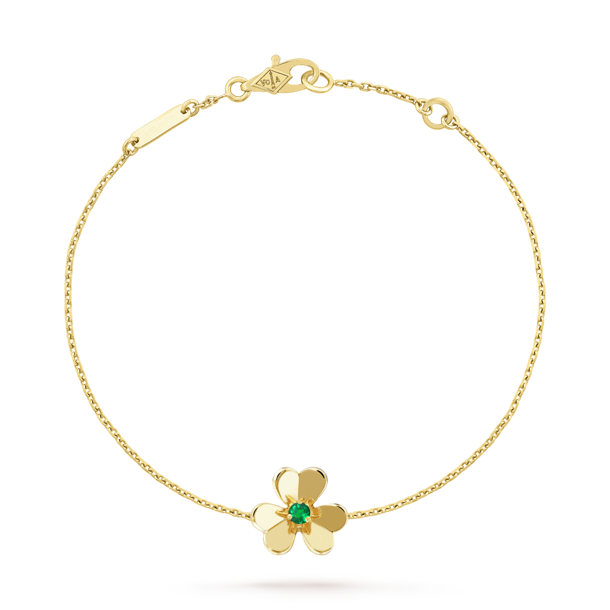 [Elowen jewels ]FRIVOLE GOLD FLOWER PINK MALACHITE BRACELET