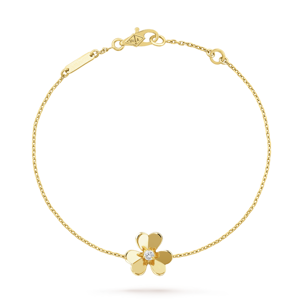 [Elowen jewels ]FRIVOLE GOLD FLOWER PINK MALACHITE BRACELET