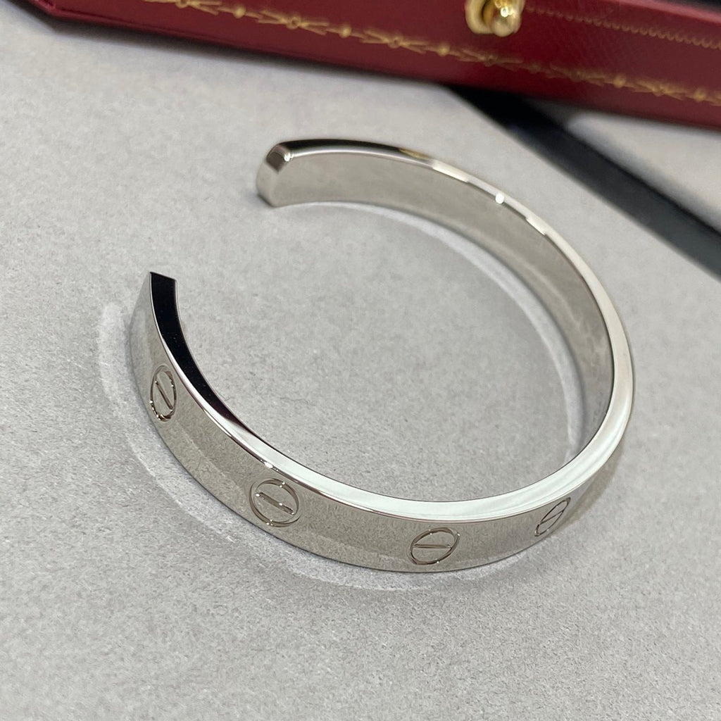 [Elowen jewels ]LOVEブレスレット 6.1MM 1ダイヤモンド オープンカフ