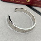 [Elowen jewels ]LOVEブレスレット 6.1MM 1ダイヤモンド オープンカフ