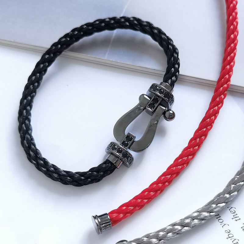 {
  "Elowen jewels": "Elowen jewels",
  "FORCE LARGE SERIES HORSESHOE BLACK SAMURAI BRACELET": "FORCE LARGE シリーズ ホースシュー ブラック サムライ ブレスレット"
}