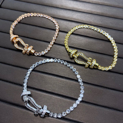 [Elowen Jewels]FORCE  HORSESHOE  DIAMOND TENNIS BRACELET
