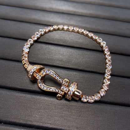 [Elowen Jewels]FORCE  HORSESHOE  DIAMOND TENNIS BRACELET
